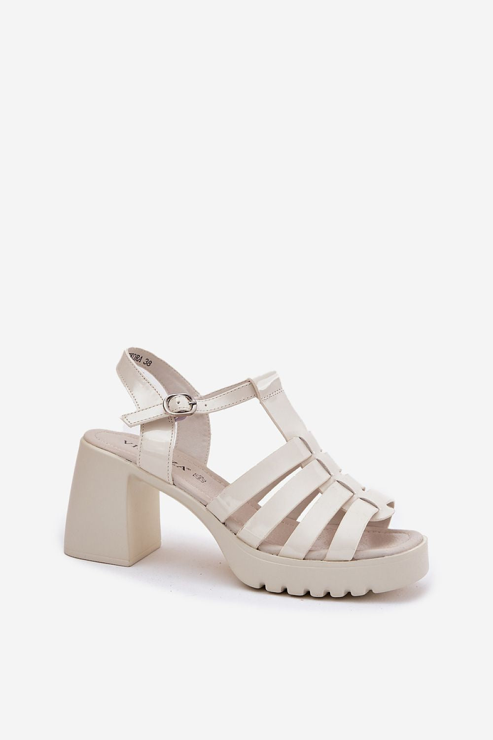 Sandalai su kulnu model 212575 Step in style