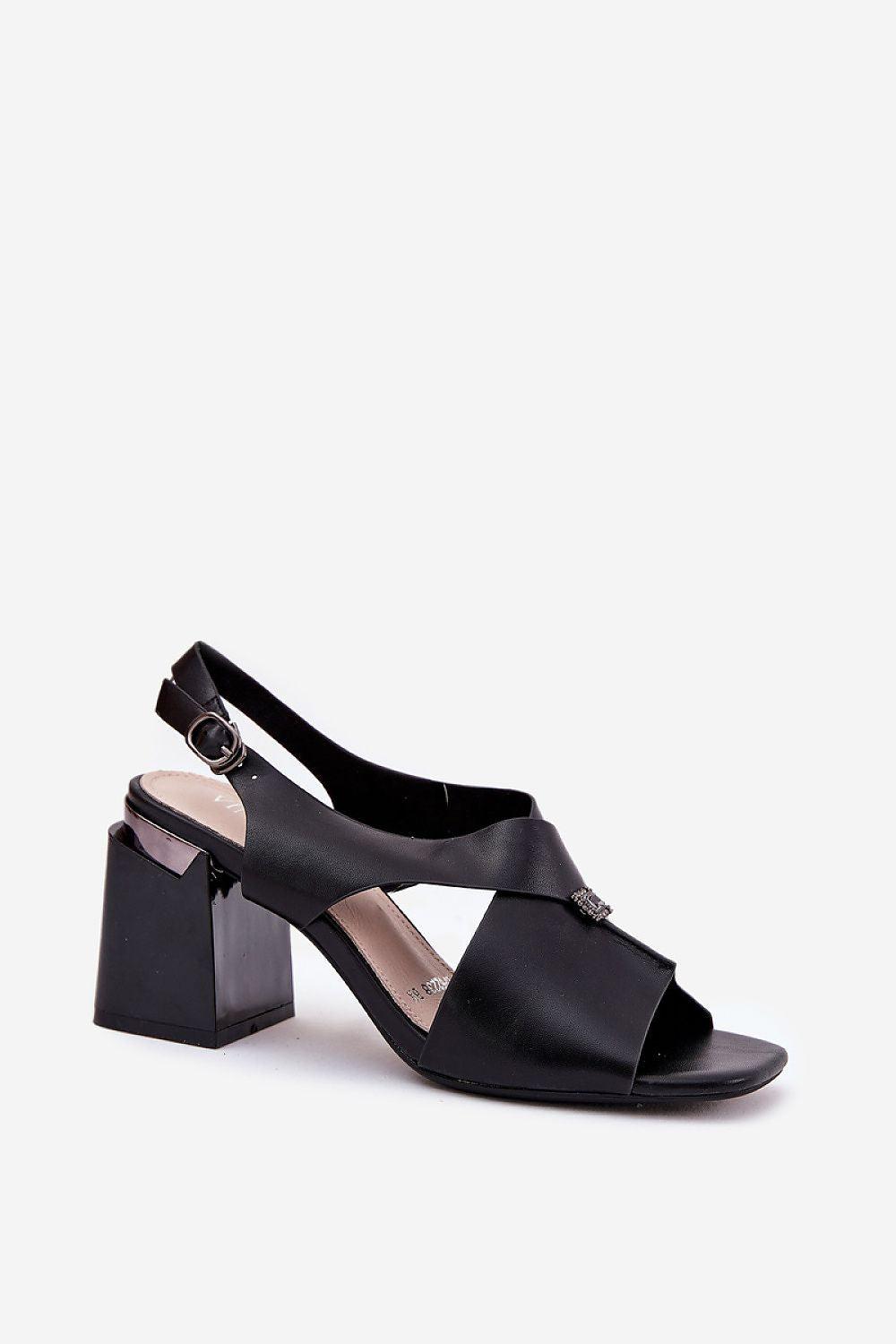 Sandalai su kulnu model 212828 Step in style