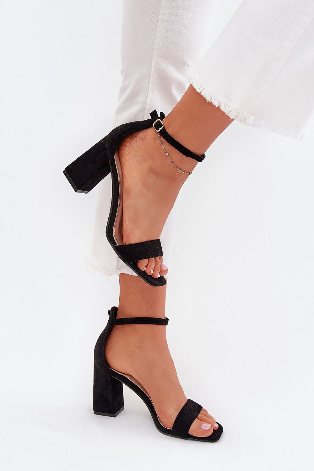 Sandalai su kulnu model 215703 Step in style
