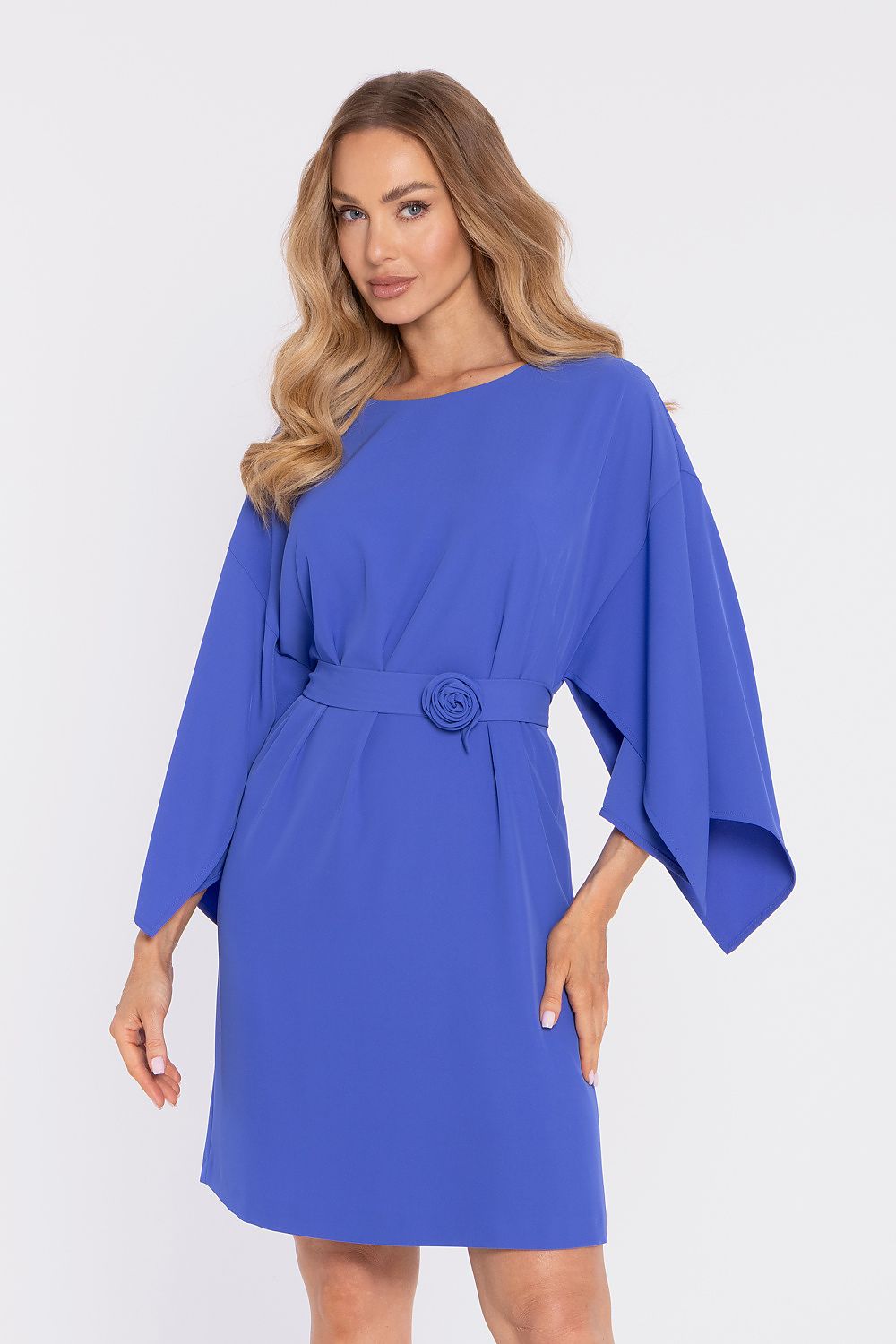 white christmas dresses Blue cocktail dress for women - a classic evening look