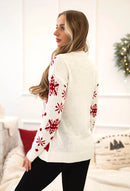 Kalėdinis megztinis su sniego seniu