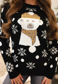 Kalėdinis megztinis su meškiuku