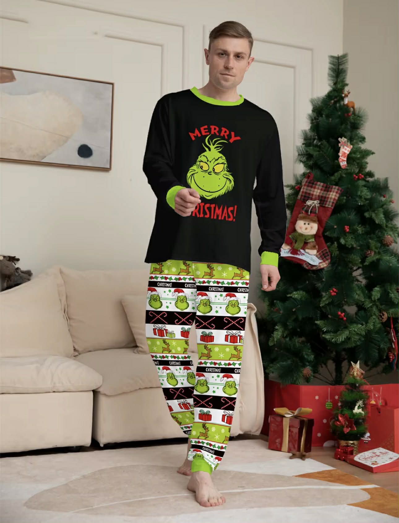 Kalėdinė šeimos pižama vyrui