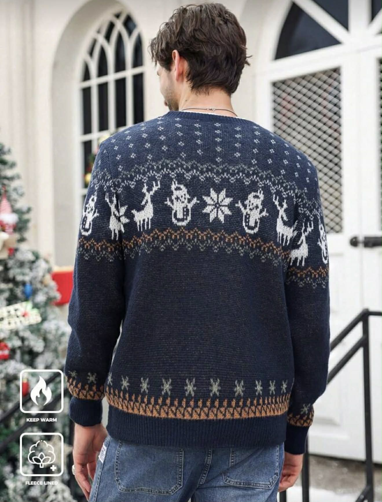 Vyriškas kalėdinis megztinis