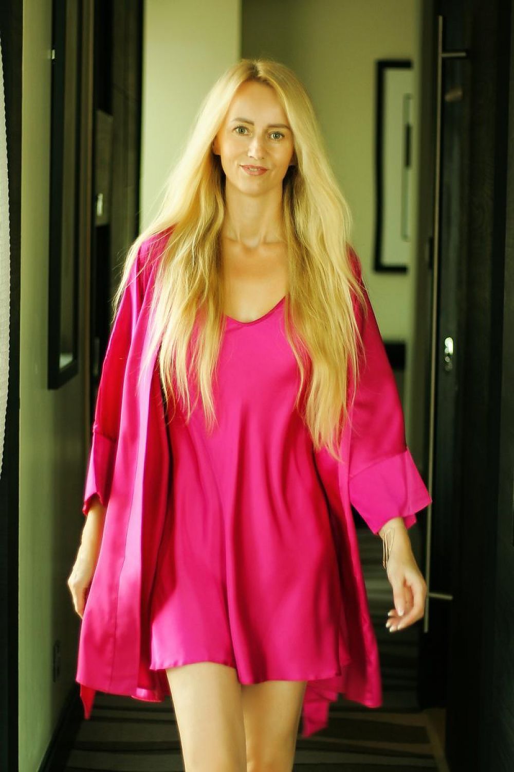 Rožiniai moteriški naktinukai