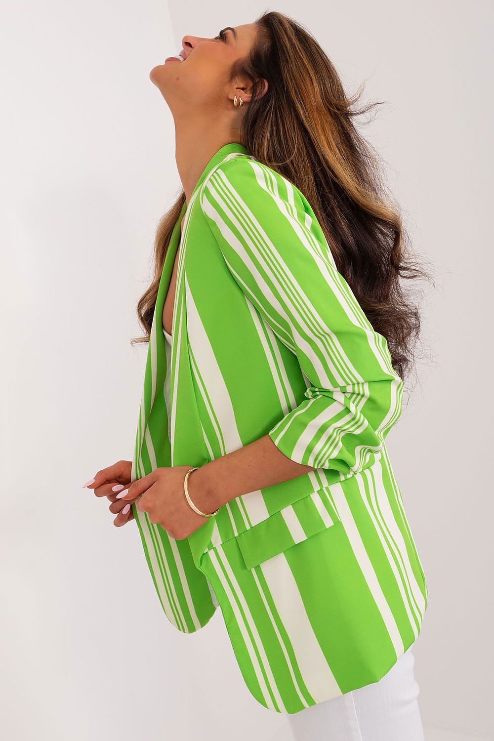 Dryžuotas švarkas Italy Moda