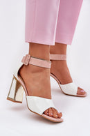  Sandalai su kulnu model 212823 Step in style 