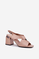  Sandalai su kulnu model 212827 Step in style 