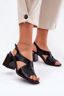  Sandalai su kulnu model 212828 Step in style 