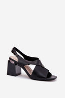  Sandalai su kulnu model 212828 Step in style 