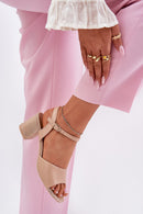  Sandalai su kulnu model 213011 Step in style 