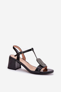  Sandalai su kulnu model 213183 Step in style 