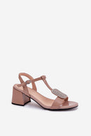  Sandalai su kulnu model 213184 Step in style 