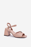  Sandalai su kulnu model 213185 Step in style 
