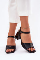  Sandalai su kulnu model 213186 Step in style 