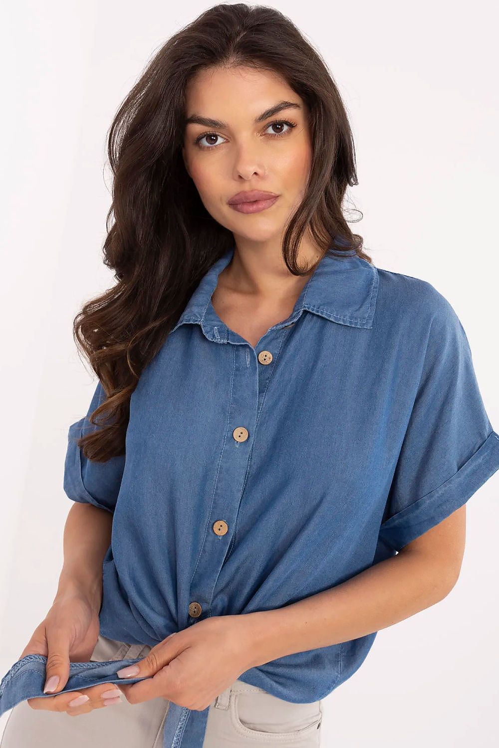  Marškiniai trumpomis rankovėmis model 213594 Italy Moda 