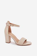  Sandalai su kulnu model 213925 Step in style 