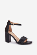  Sandalai su kulnu model 213926 Step in style 