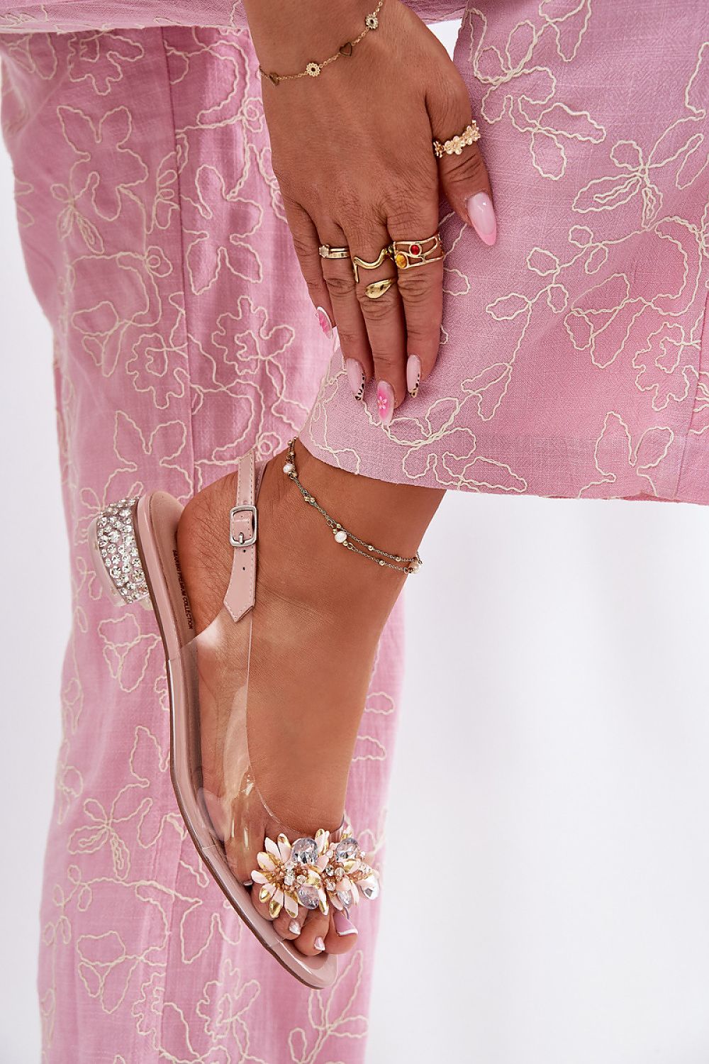  Sandalai su kulnu model 213938 Step in style 