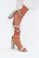  Sandalai su kulnu model 215641 Step in style 
