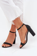  Sandalai su kulnu model 215642 Step in style 
