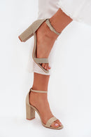  Sandalai su kulnu model 215643 Step in style 