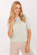  Megztinis trumpomis rankovėmis model 216753 Factory Price 