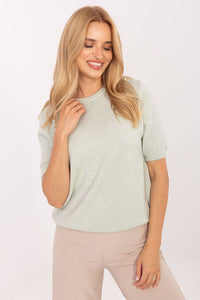  Megztinis trumpomis rankovėmis model 216753 Factory Price 