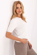  Megztinis trumpomis rankovėmis model 216775 Factory Price 