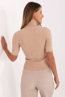  Megztinis trumpomis rankovėmis model 217319 Factory Price 