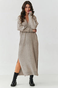  Dieninė suknelė model 217373 Makadamia 