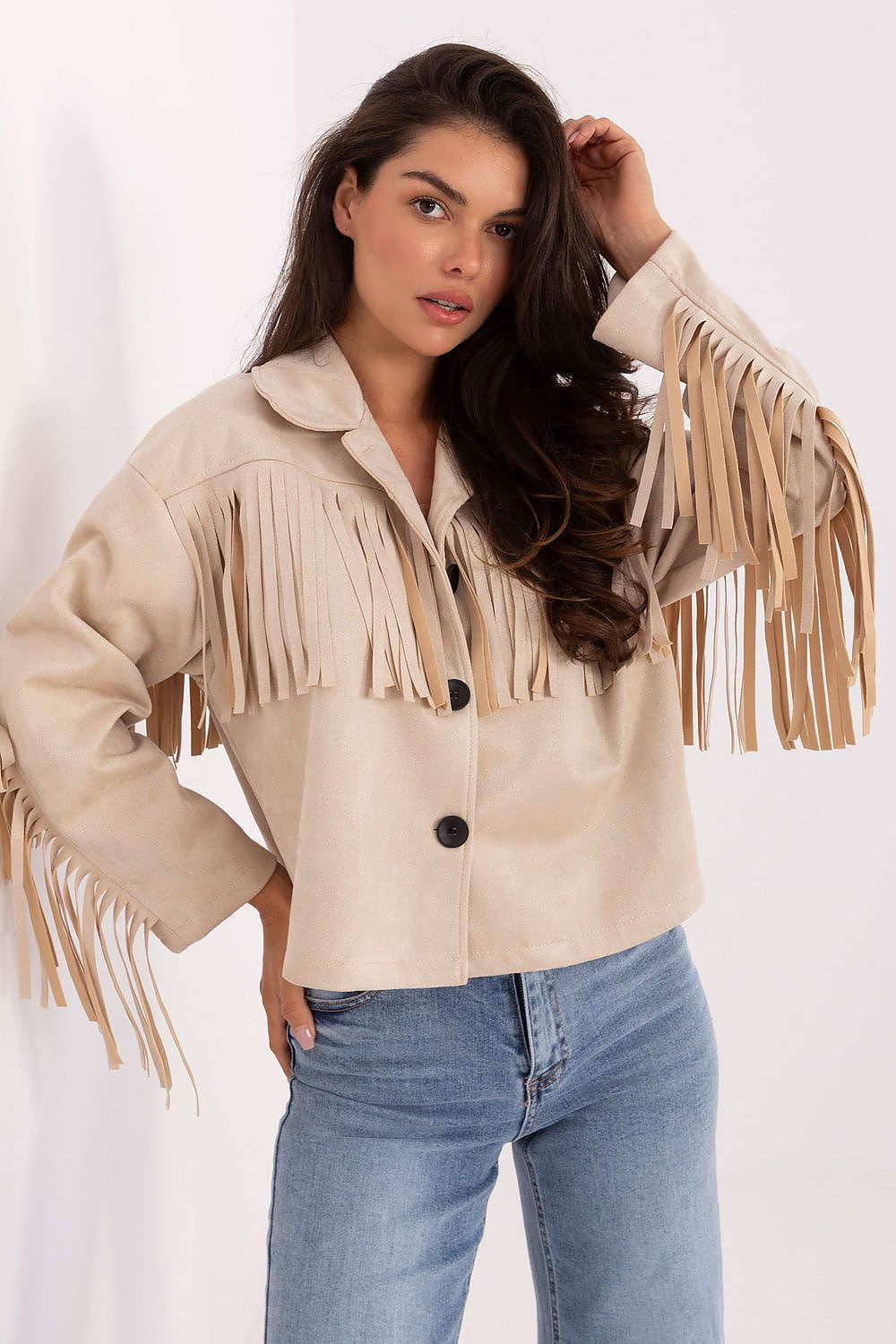 Women's short transitional jacket
