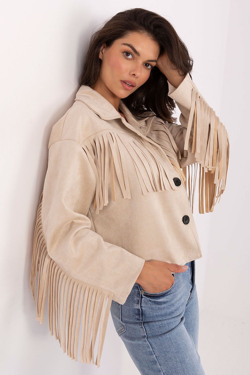 Women's short transitional jacket