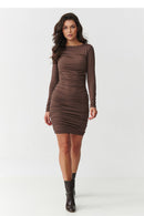  Dieninė suknelė model 218302 Makadamia 