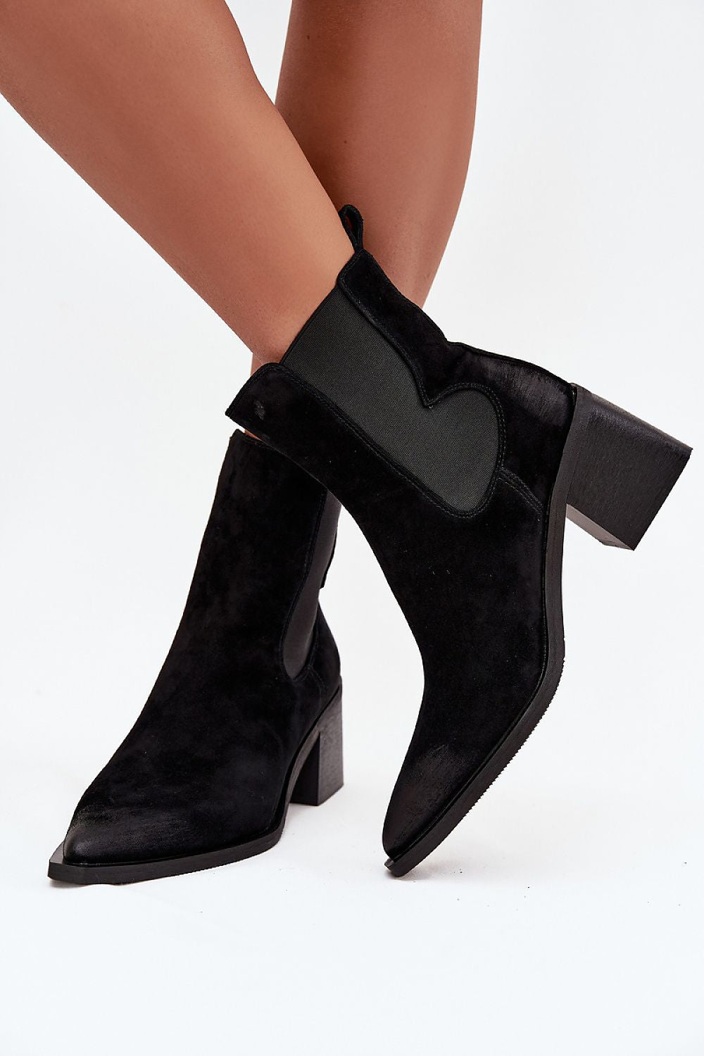“Step in style” heeled boots