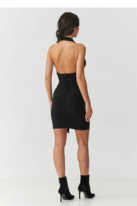  Trumpa suknelė model 220426 Makadamia 