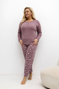  Pižama Plus Size model 221185 Forever Pink 