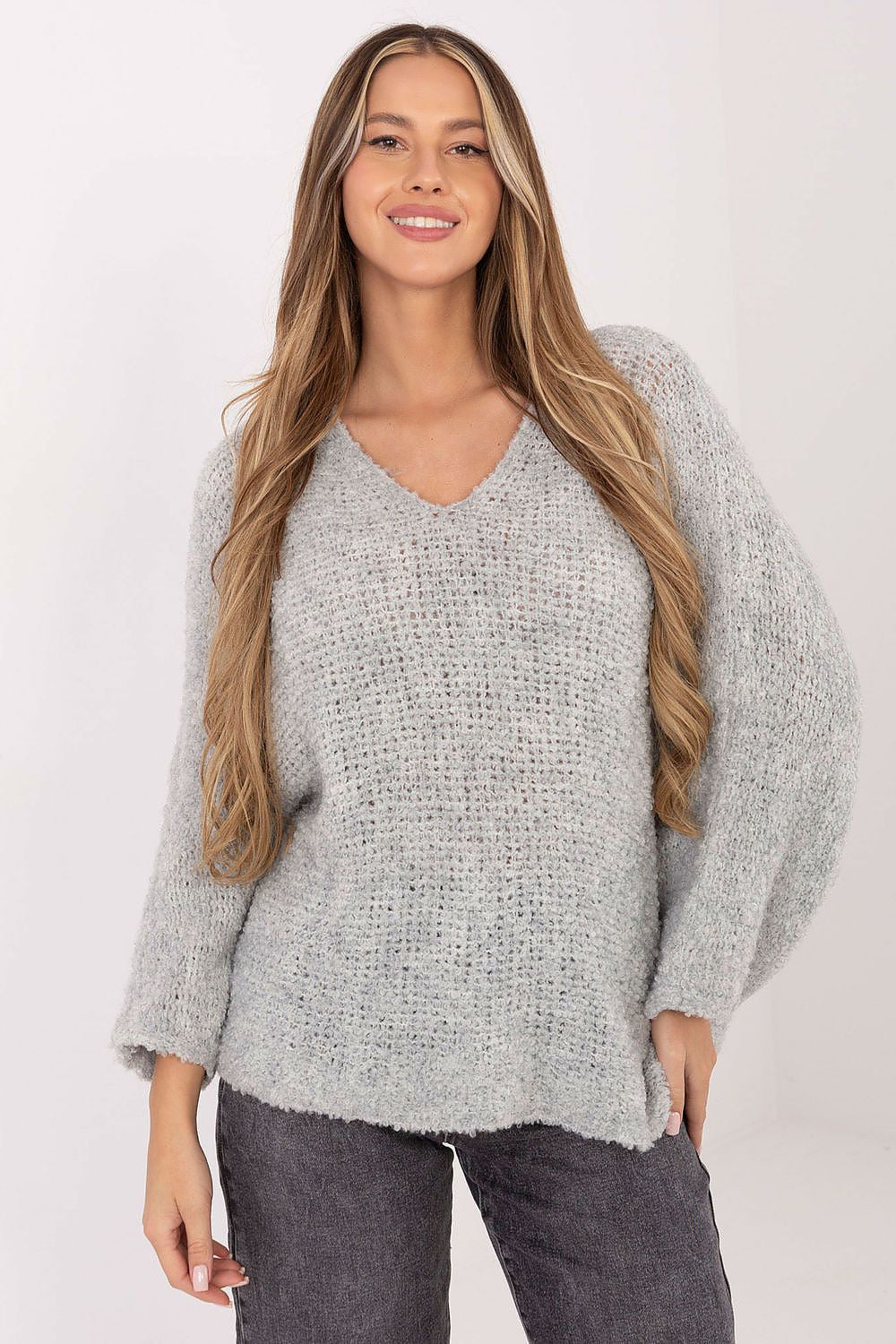 Moteriškas “bouclé” megztinis