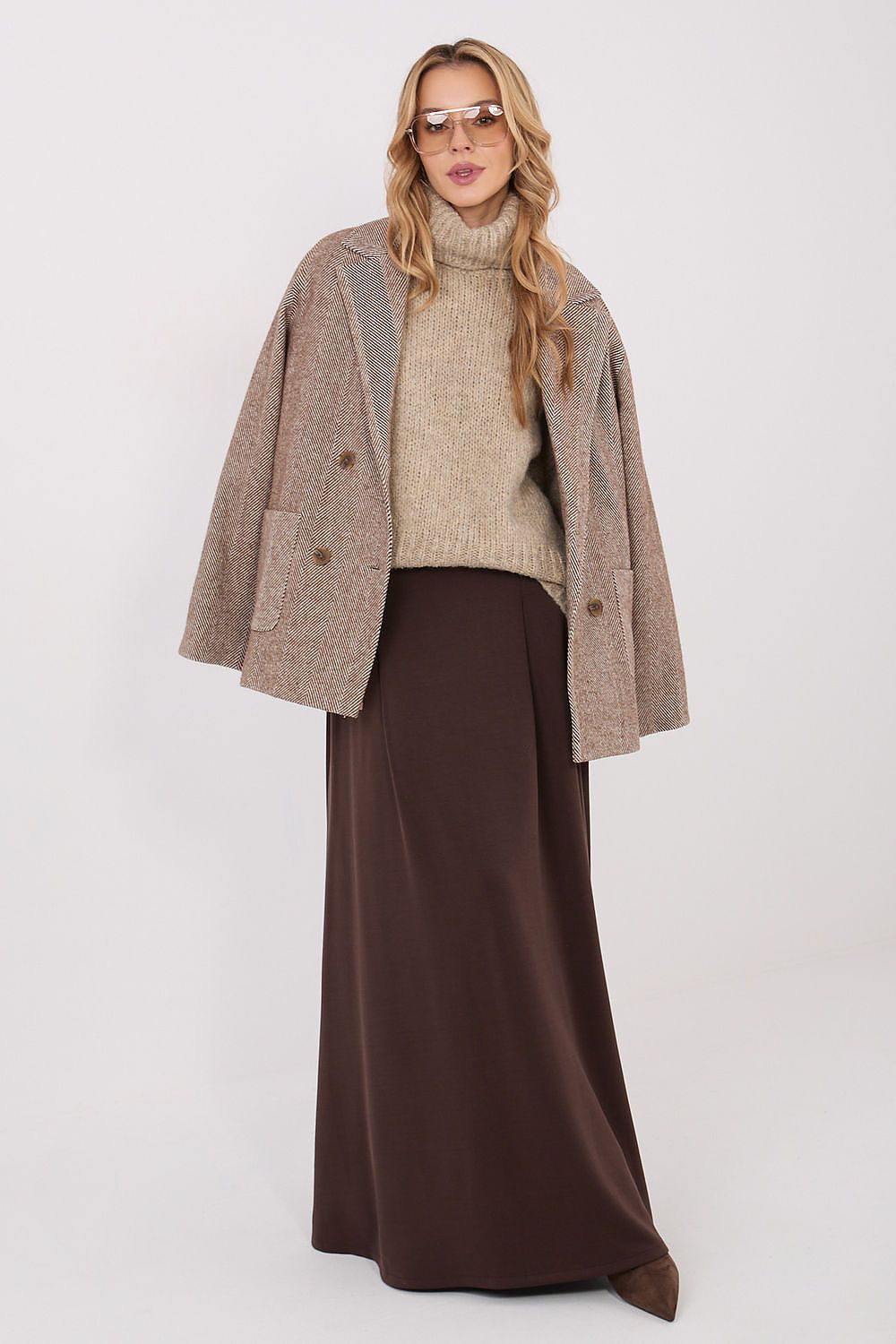 Moteriškas golfas su aukšta apykakle