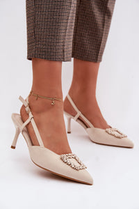 Sandalai su kulnu model 224466 Step in style