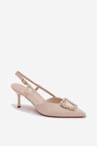 Sandalai su kulnu model 224466 Step in style