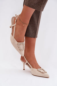 Sandalai su kulnu model 224466 Step in style