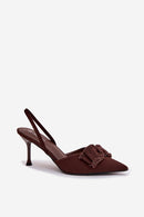 Sandalai su kulnu model 224468 Step in style