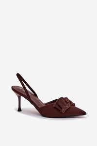 Sandalai su kulnu model 224468 Step in style