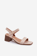 Sandalai su kulnu model 225112 Step in style