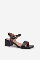 Sandalai su kulnu model 225113 Step in style