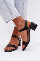 Sandalai su kulnu model 225113 Step in style