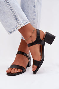 Sandalai su kulnu model 225113 Step in style