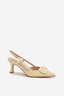 Sandalai su kulnu model 225206 Step in style