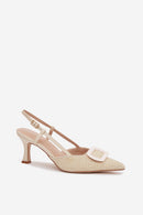 Sandalai su kulnu model 225207 Step in style